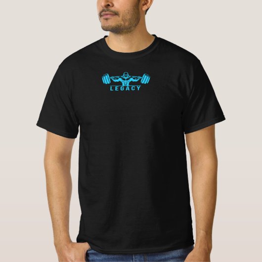 Legacy Minimalist Gym Design – Neon Green Fitness Tシャツ (正面)