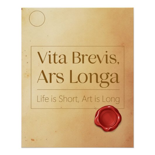 Legacy Motivational Quote - Latin Poster Art ポスター (正面)