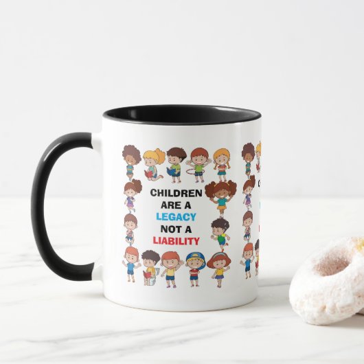 "Legacy Not Liability" Mug マグカップ (ドーナツ)
