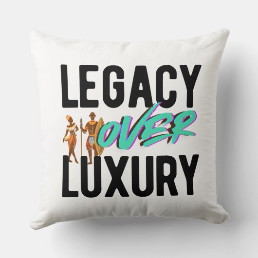 Legacy Over Luxury | クッション (裏面)