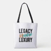 Legacy Over Luxury | トートバッグ (裏面)