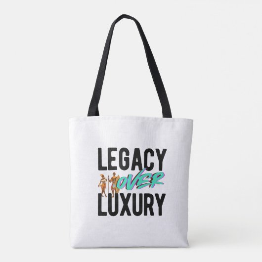Legacy Over Luxury | トートバッグ (裏面)