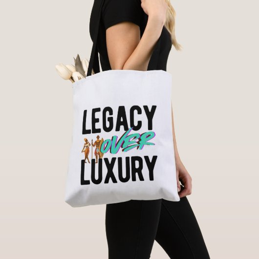 Legacy Over Luxury | トートバッグ (クローズアップ)