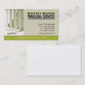 Legal1パラリーガルの法律事務所は公証人を整備します 名刺 (正面/裏面)