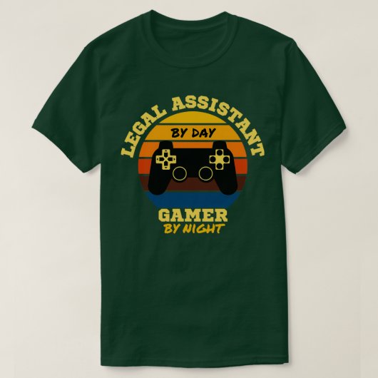 Legal おもしろい Assistant Gamingヴィンテージビデオゲームl Tシャツ (デザイン正面)