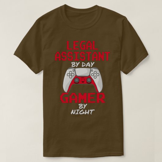 Legal おもしろい Assistant Gaming Tシャツ (デザイン正面)
