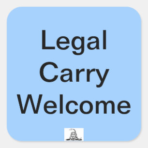 Legal 運 Welcome Sticker スクエアシール