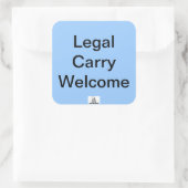 Legal 運 Welcome Sticker スクエアシール (バッグ)