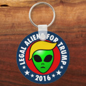 Legal Aliens For Donald Trump President in 2016 キーホルダー (正面)