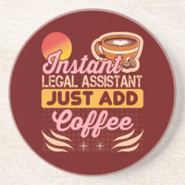Legal Assistant Coffee Coaster Desk Gift コースター