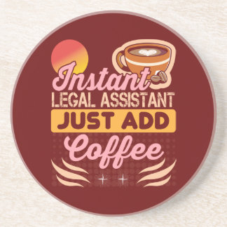 Legal Assistant Coffee Coaster Desk Gift コースター