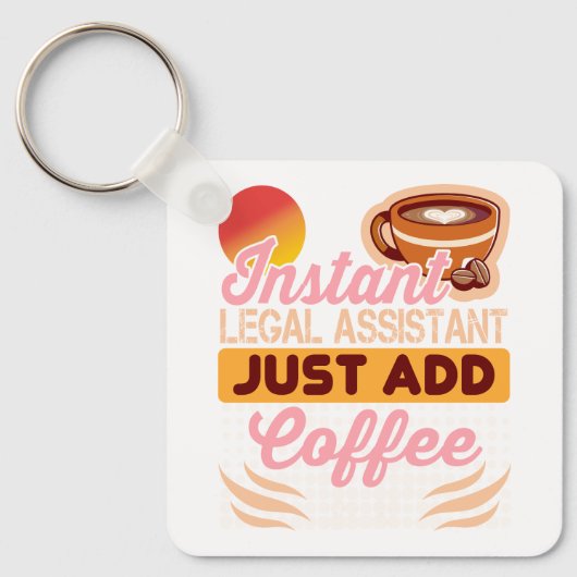 Legal Assistant Coffee Keychain Gift キーホルダー (正面)