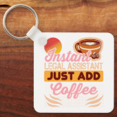 Legal Assistant Coffee Keychain Gift キーホルダー (正面)