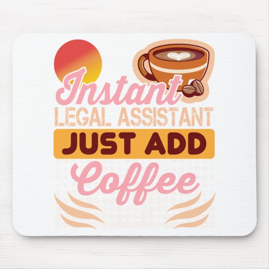 Legal Assistant Coffee Mousepad Desk マウスパッド (正面)