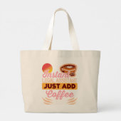 Legal Assistant Coffee Tote Bag Work ラージトートバッグ (裏面)