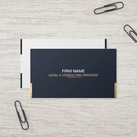 Legal Consulting Business Card 名刺 (正面/裏面インサイチュ)