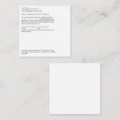 Legal Declaration of Identification Affidavit エンクロージャーカード (正面/裏面)