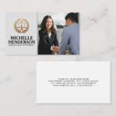 Legal Justiceロゴ | 商談手振れ 名刺 (正面/裏面)