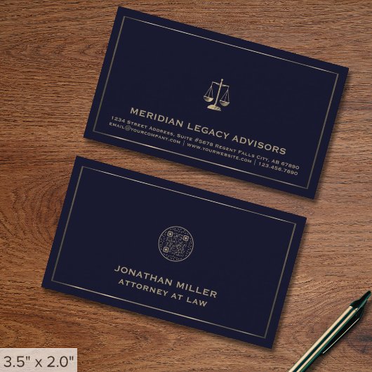 Legal Justice ScaleロゴQRコード 名刺