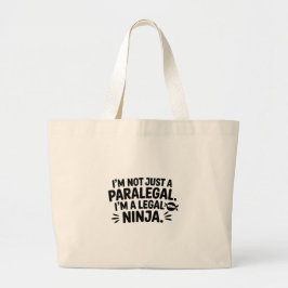 Legal Ninja Paralegal Jumbo Tote | Work ラージトートバッグ