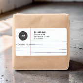 Legal Notepad Business Logo Mailing Shipping ラベル
