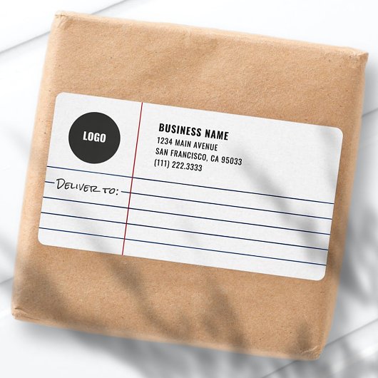 Legal Notepad Business Logo Mailing Shipping ラベル