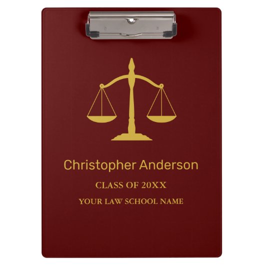 Legal Professional Graduation クリップボード (正面)