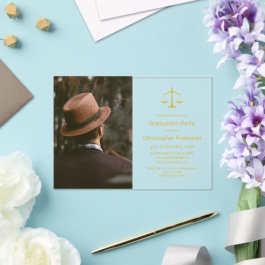 Legal Professional Graduation Party アクリル招待状 (インサイチュ (ウェディング))