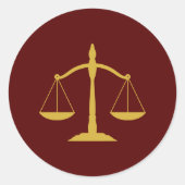 Legal Professional Graduation Party ラウンドシール (正面)