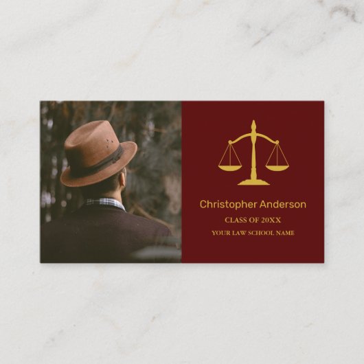 Legal Professional Graduation Party Name Card 名刺 (正面)
