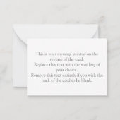 Legal Services Thank You Note Card ノートカード (裏面)
