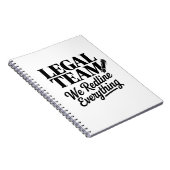 Legal Team – We Redline Everything ノートブック (右側)