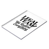 Legal Team – We Redline Everything ノートブック (左側)