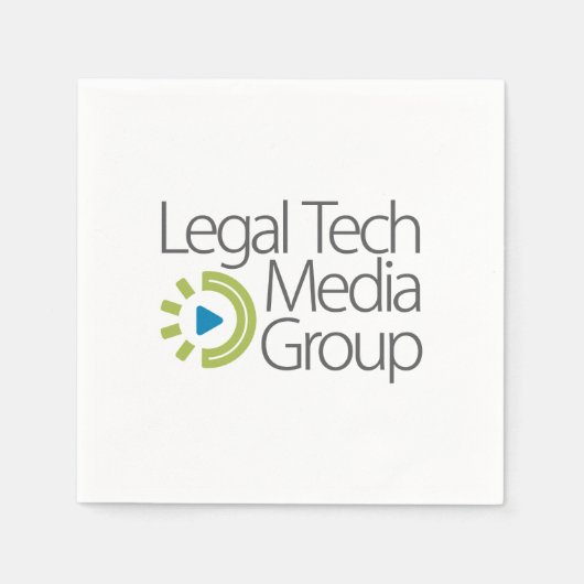 Legal Tech Media Groupの設計カスタム済み スタンダードカクテルナプキン (正面)