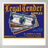Legal Tender Apples ポスター (正面)