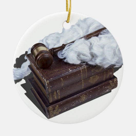 LegalBooksJudgeWigGavel042113.png セラミックオーナメント (正面)