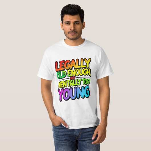 Legally old enough tシャツ (正面フル)