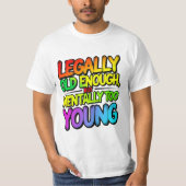 Legally old enough tシャツ (正面)