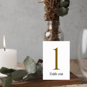 legant Gold Minimalist Wedding Table Number Sign テーブルナンバー