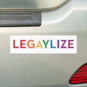 Legaylize (サポートゲイ同志の結婚の平等) バンパーステッカー (車上)