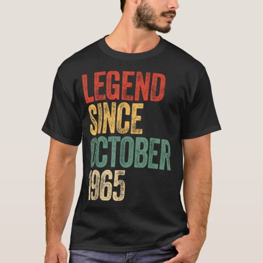Legend 1965 60th Birthday For Men Women 60 Years O Tシャツ (正面)