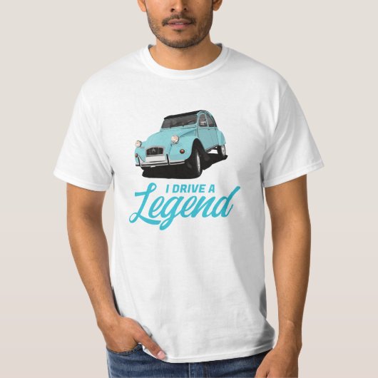 Legend - 2CV - 29色でドライブ Tシャツ (正面)