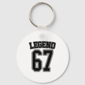 Legend 67 Six Seven Srts Number Varsity Team 67th  キーホルダー (正面)