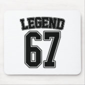 Legend 67 Six Seven Srts Number Varsity Team 67th マウスパッド (正面)