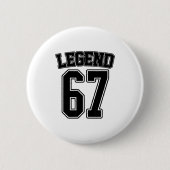 Legend 67 Six Seven Srts Number Varsity Team 67th  缶バッジ (正面)