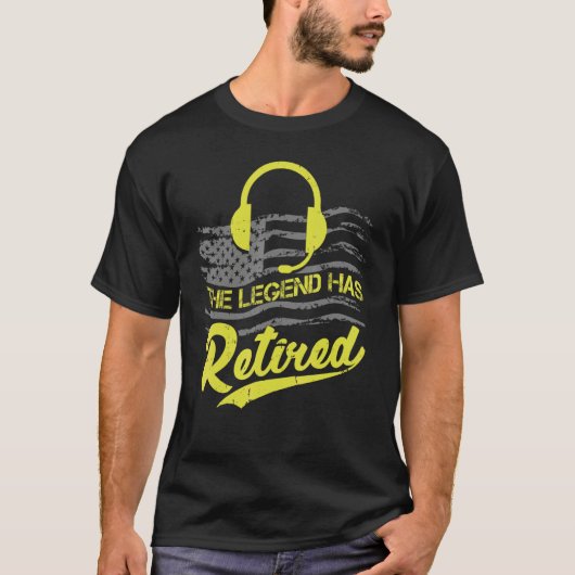 Legend 911 Dispatcher Retired Retirement Tシャツ (正面)