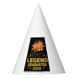 Legend Graduated 2026 おもしろ卒業デザイン | コ パーティーハット