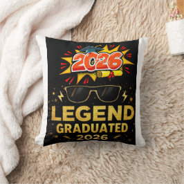 Legend Graduated 2026 おもしろ卒業デザイン |pos クッション