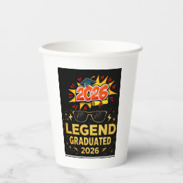 Legend Graduated 2026 おもしろ卒業デザイン |pos 紙コップ