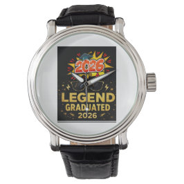 Legend Graduated 2026 おもしろ卒業デザイン |pos 腕時計